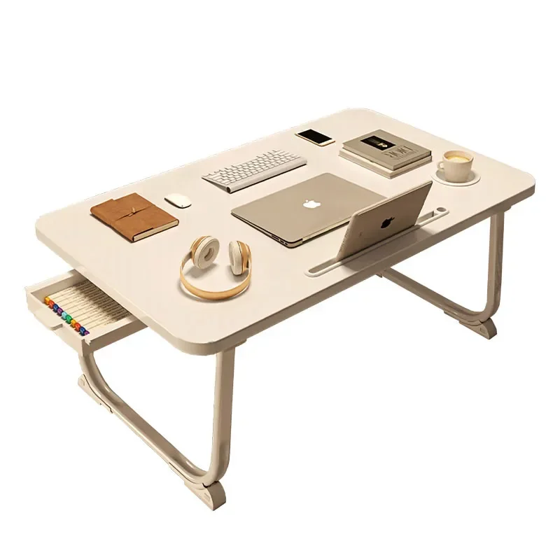 Scrivania da letto tavolo pieghevole per Computer tavolo piccolo scrivania semplice Home Student Study dormitorio scrittoio