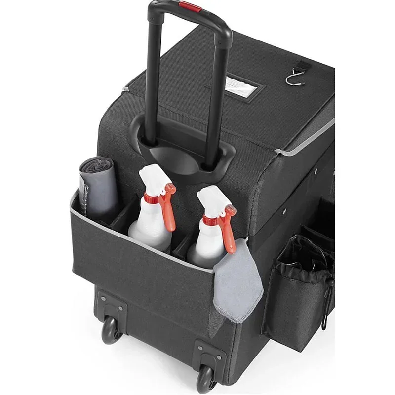 Carro de carpintería comercial, suministros de limpieza de hotel, carrito de limpieza