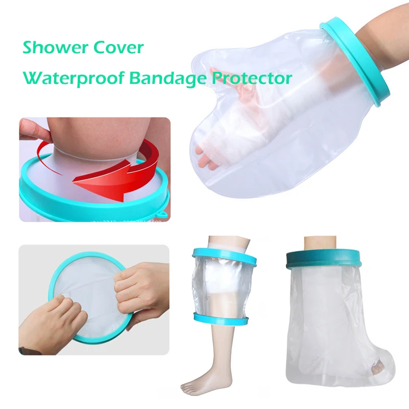 1 PC ฝาครอบฝักบัวผ้าพันคอกันน้ําผู้ใหญ่ปิดผนึก Cast BANDAGE Protector แผล Fracture แขนขามือฝาครอบฝักบัว