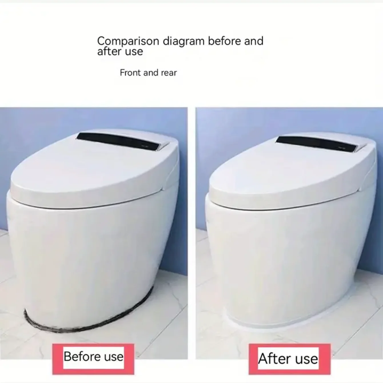 1 rotolo di nastro autoadesivo impermeabile in PVC bianco: perfetto per bagno, lavello e cucina: una appiccicosità super forte!