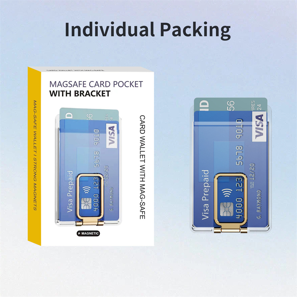 Starke magnetische Magsafe transparente Brieftasche für iPhone 15 16 Pro Max 14 13 12 Kartentasche Abdeckung für Samsung S24 S23 oder Xiaomi 14 13