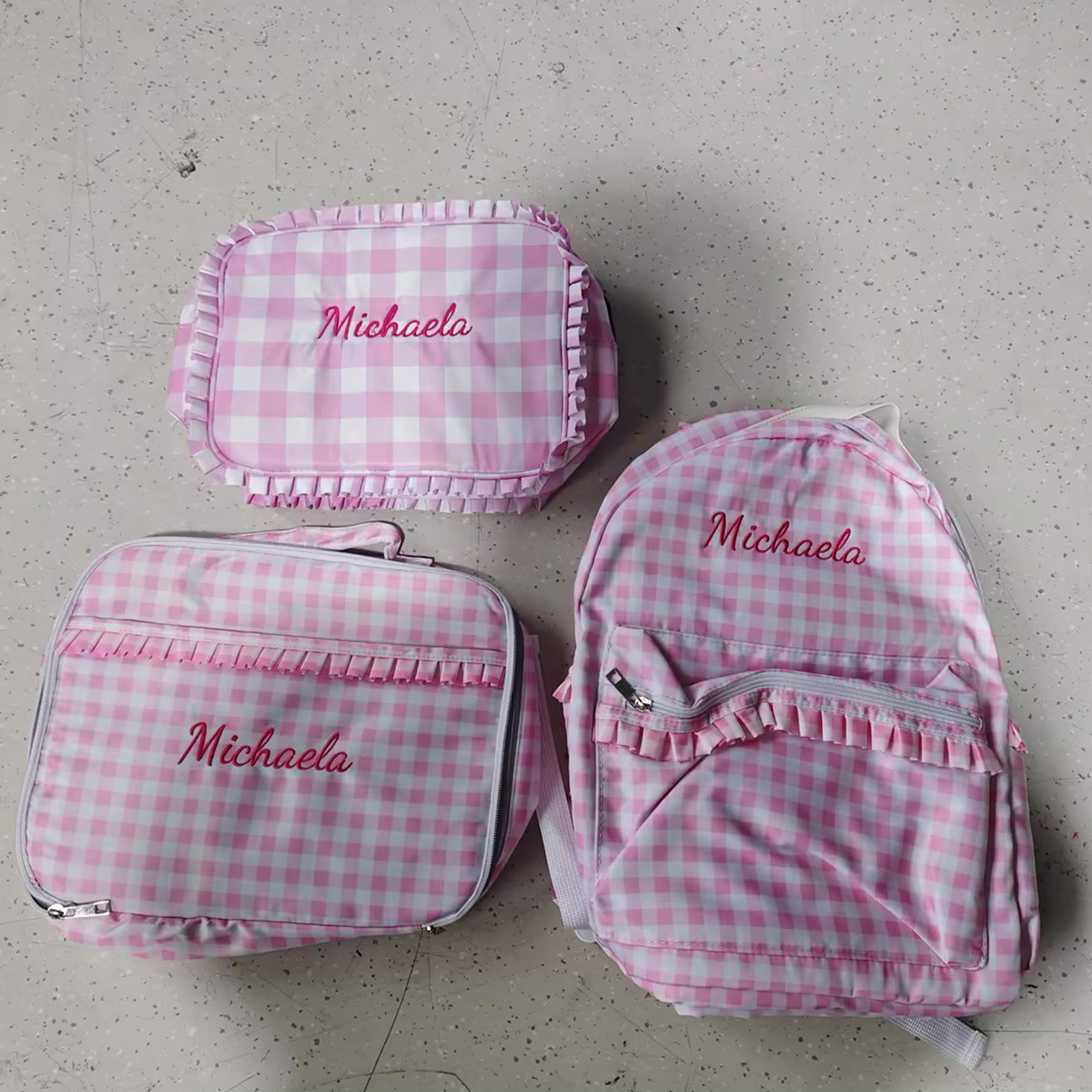 Custom Embroidery Services Of Bags Backpack Monogram Names DIY Gift Personalized Image For Women Kid Bags