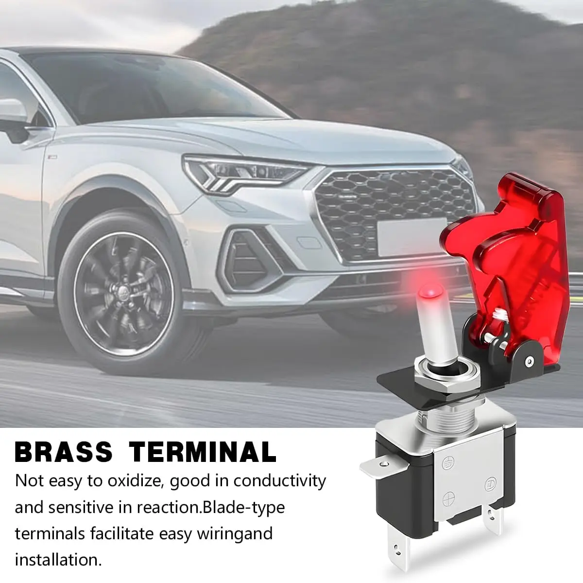 1 st 12 V 20A Tuimelschakelaar LED Schakelaar Auto Auto Cover LED Licht Met Beschermhoes SPST Toggle Tuimelschakelaar Controle Aan/Uit