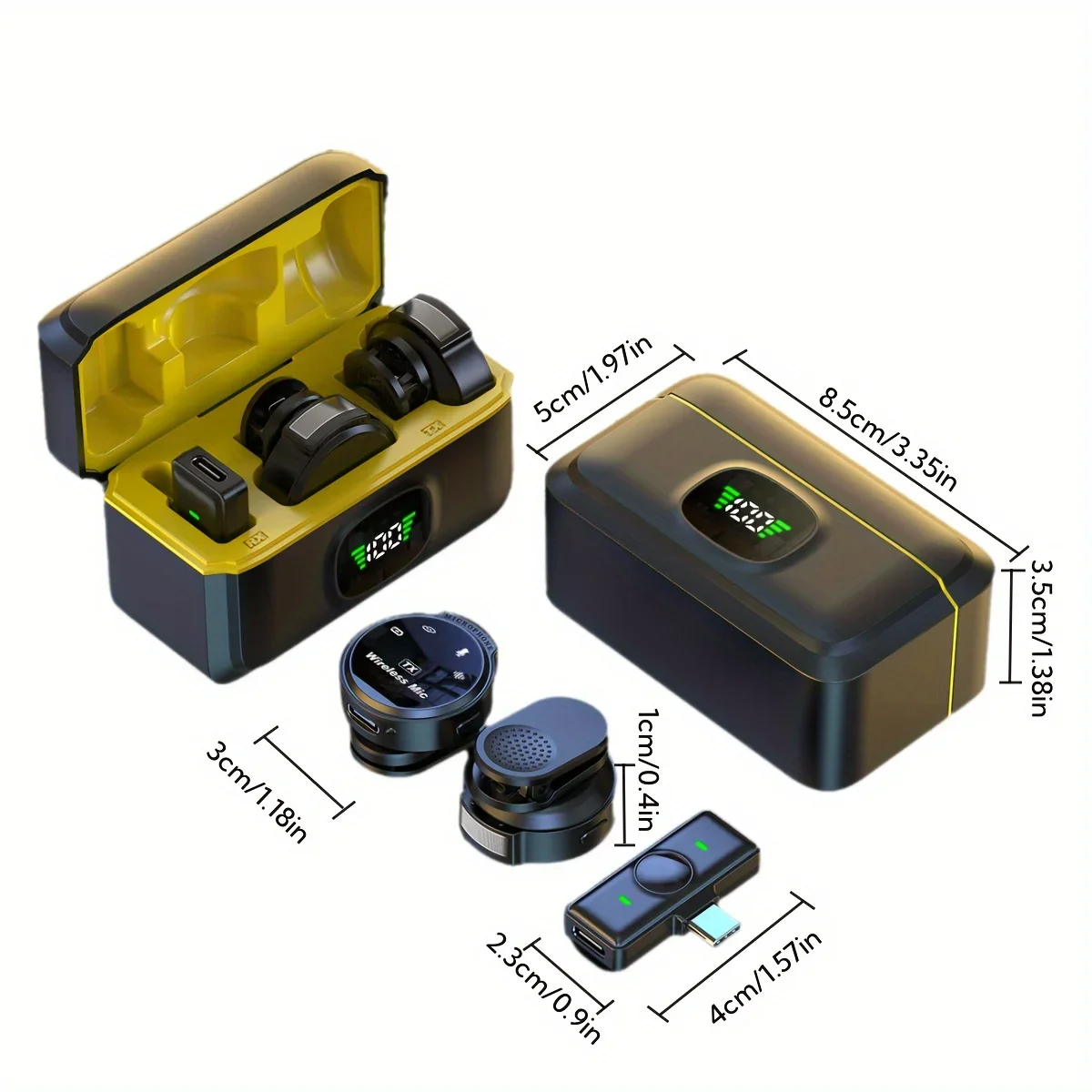 J6 Wireless Lavalier Microphone Plug & Play Lapel Mics for Seamless Video Recording, Vlogging, Live Streaming & Interviews