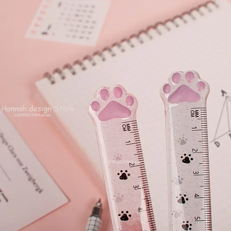 かわいい猫の爪定規多機能 DIY 描画ツール学生定規二重義務学校事務用品アブラソコムツ