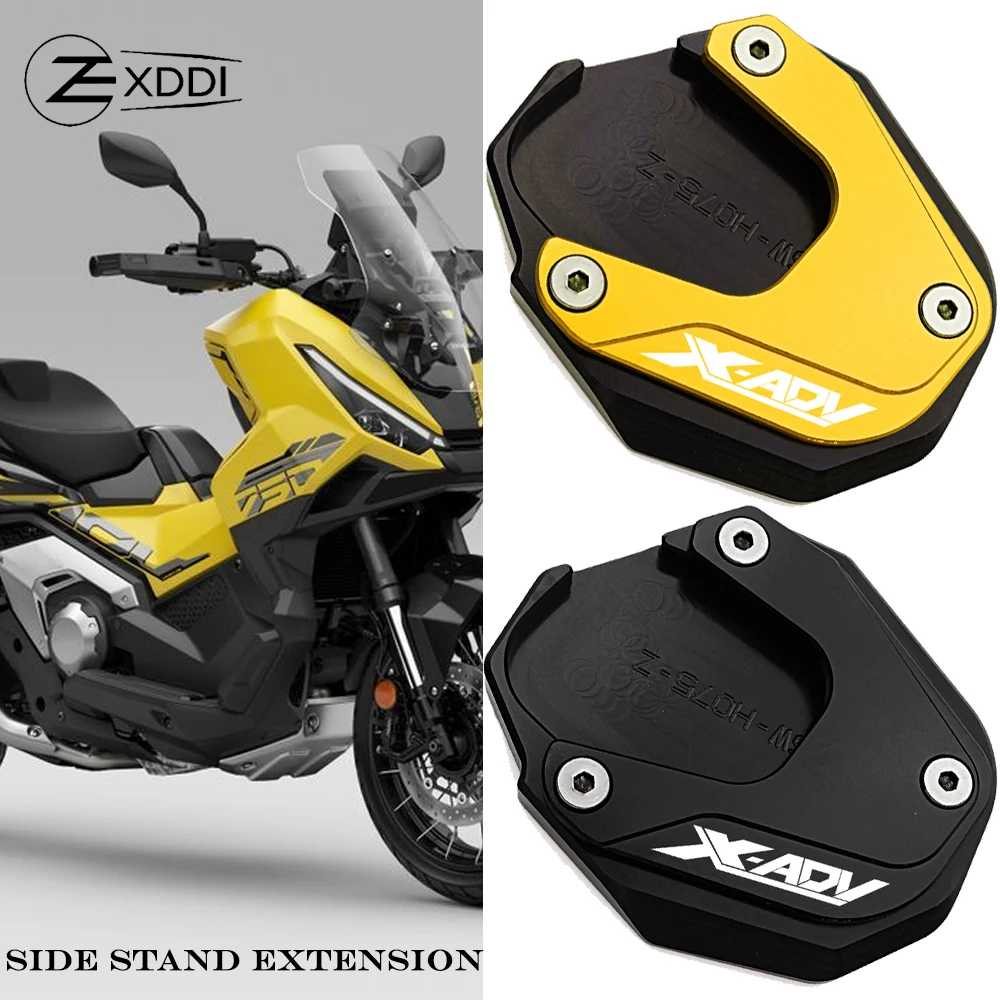 Ajuste para Honda XADV X-ADV 750 XADV750 2017-2023 2024 2025 CNC soporte de motocicleta soporte lateral extensión Pad placa ampliadora