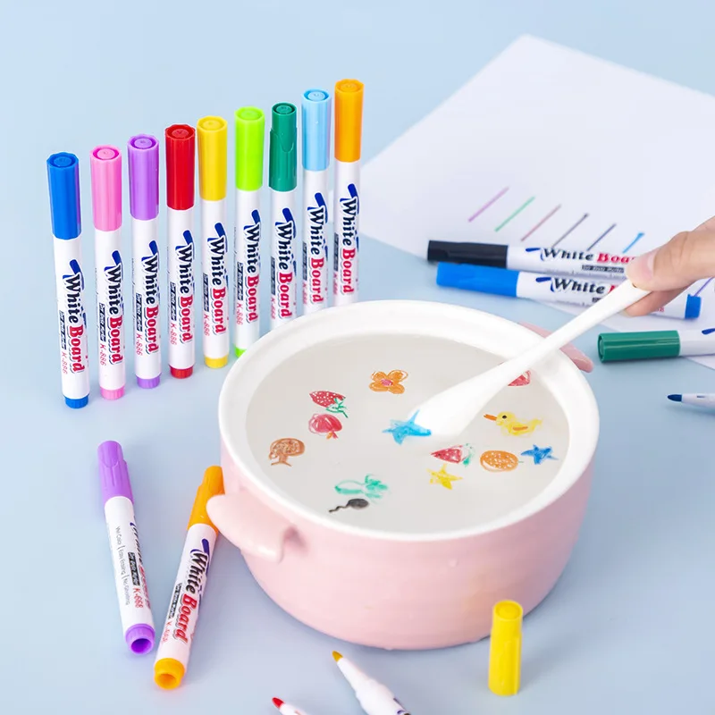 Bambini Chroma Acqua Galleggiante Penna Pennarello Per Bambini Palcoscenico Precoce Pittura Educativa Penna Giocattoli Per Bambini ARTE Doodle Pittura Set Regalo