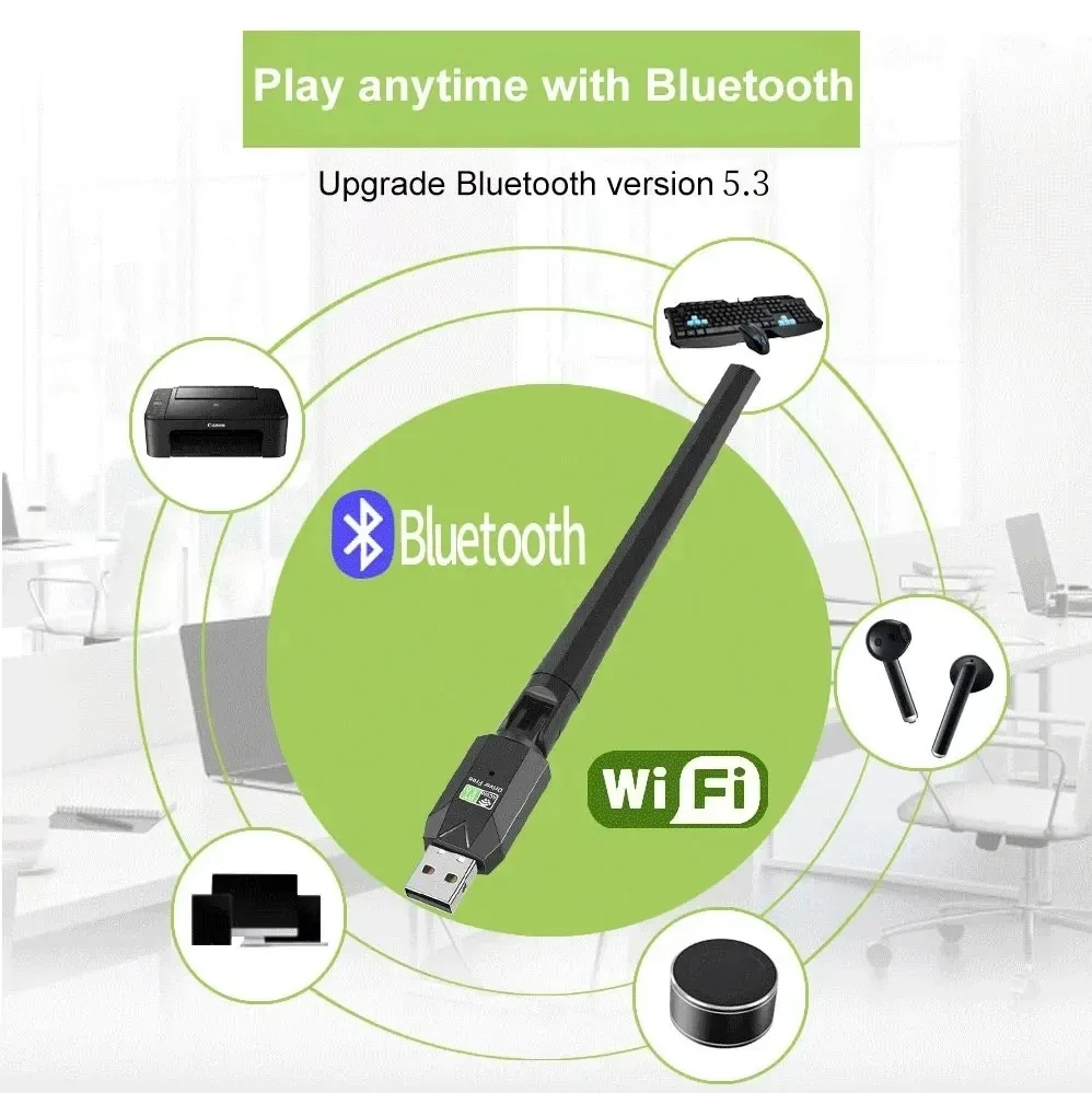 AX900 USB WiFi 6 Bluetooth 5.3 Адаптер 2 в 1 Dongle Двухдиапазонный 2,4G и 5 ГГц USB WiFi Сеть Беспроводной Wlan Приемник БЕСПЛАТНО