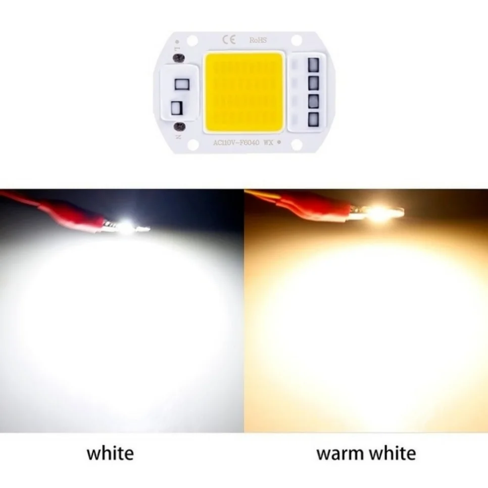 110V 220V LED Chip 20W 30W 50W COB Chip No Need Driver LED Lamp Beads for Flood Light Spotlight Lampada DIY Lighting Chip