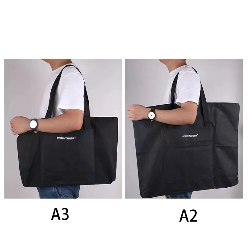Portable Large Capacity Waterproof Canvas Art Bag A2 A3 Drawing Folder for Artists - Painting And Sketching Drawings Carrier
