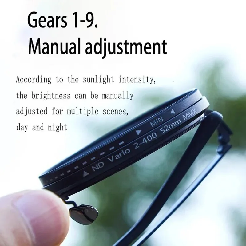 Gafas de sol con atenuación ajustable ND9 hechas a mano, gafas de sol de conducción polarizadas UV400 para pesca al aire libre para hombre, redondas Retro Punk para mujer