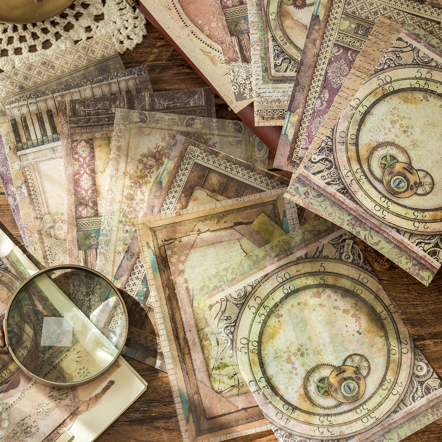 20 шт., винтажная бумага для скрапбукинга