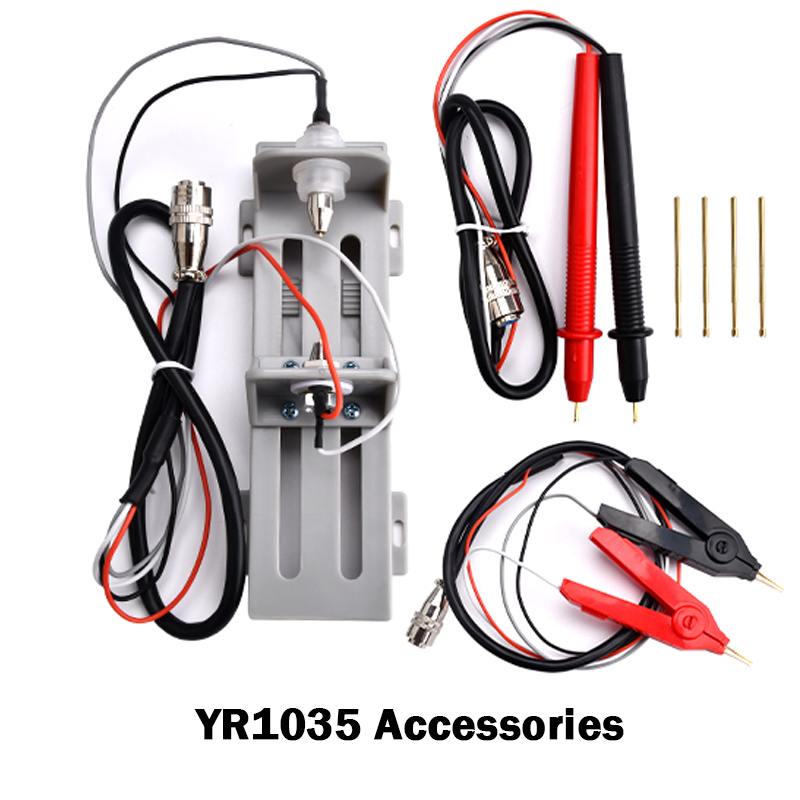 Medidor de resistencia interna de batería RC3563 YR1035, Clip Kelvin 18650 26650, bolígrafo de sonda de prueba, Clip de batería, accesorio de conector redondo