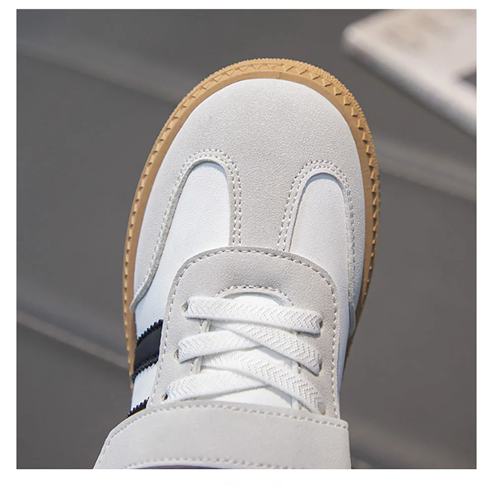 ฤดูใบไม้ผลิเด็กรองเท้าเทนนิสสไตล์เกาหลีแฟชั่นเด็กกีฬารองเท้าลื่น Soft-soled รองเท้าผ้าใบสําหรับเด็ก