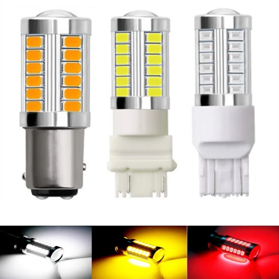 2x py21w p21/5w 1156 ba15s 1157 bay15d 3156 3157 7440 7443 lâmpadas led do carro luz de sinal volta freio branco lâmpadas estacionamento reverso 12v