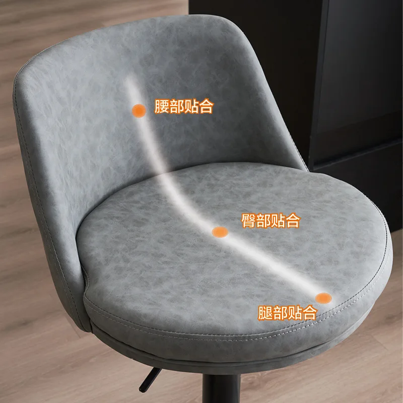 Barstoel Opheffen Roterende Rugleuning Moderne Eenvoudige Luxe En Modieuze Home Bar Stoel Ijzeren Kunst Hoogbenige Stoel