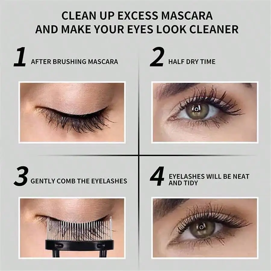 1 PC ใหม่สีดํา Eyelash Curler แปรงแต่งหน้ามาสคาร่าท่องเที่ยว Applicator หวีคิ้ว Curling TOOL Eye Lash Curler