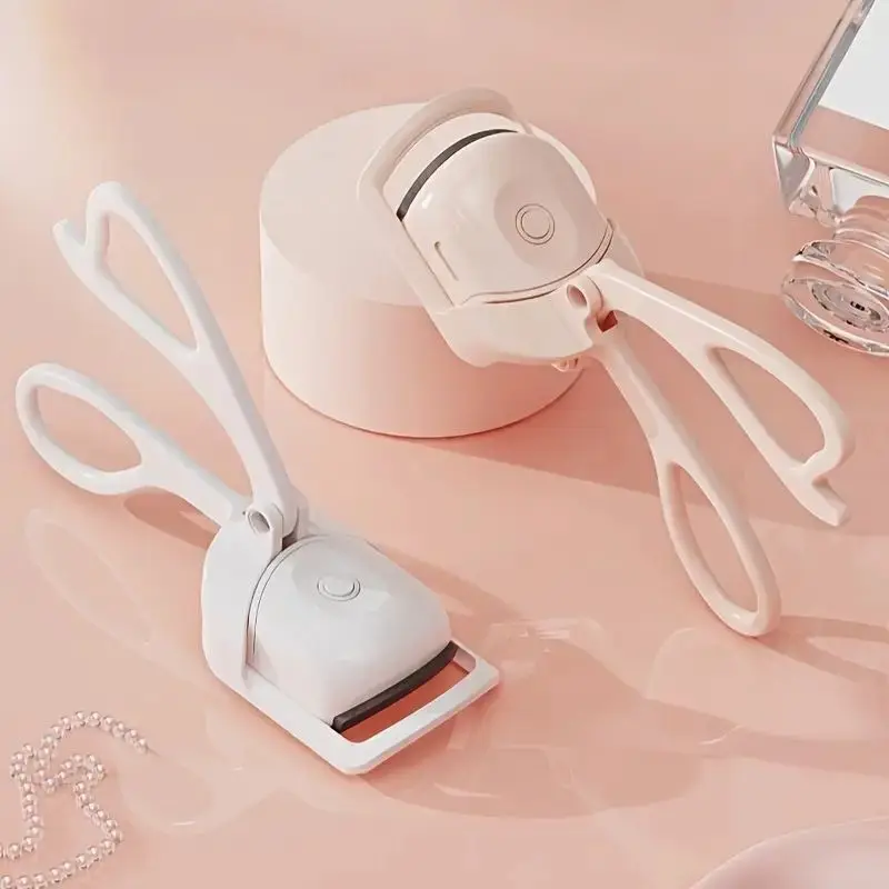 1pc ABS Elektrische Wimpernzange, Moderne Schönheit Auge Instrument Für Zuhause, Langlebige Curl Elektrische Wimpern Dauerwelle Wimpern Clip