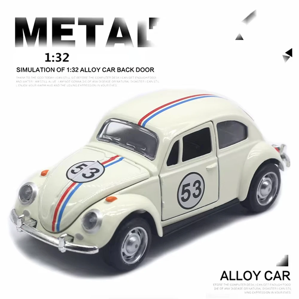 1:32 Vintage-Rennwagen-Spielzeug aus Druckguss, hochwertige Metalllegierung, manuell zurückziehbar, geeignet für Kinder ab 3 Jahren, klassisches Sammlerauto