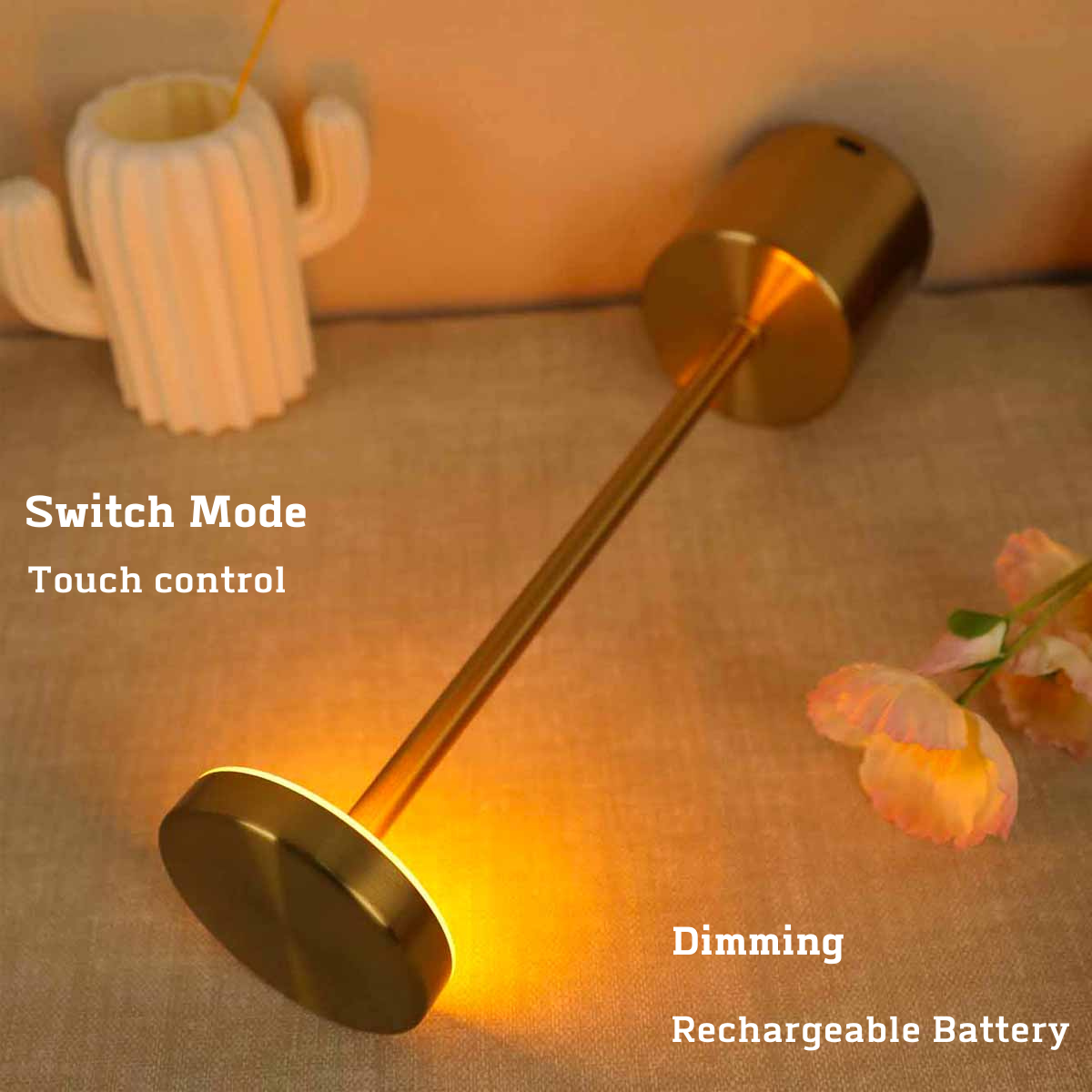 Clearance_USB Metal Rechargeable Desk Writing Lamp Room LED Bedside Decorative Table Lamp Restaurant Bar Desktop Mood Lighting N