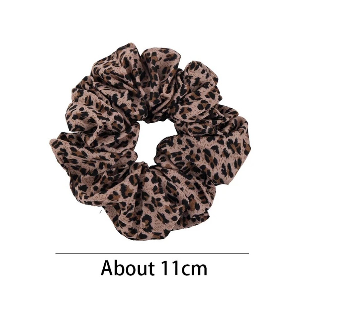 1/3/6 pçs leopardo impressão scrunchies laço de cabelo corda faixa de cabelo titular rabo de cavalo elegante feminino acessórios para o cabelo chiffon casual