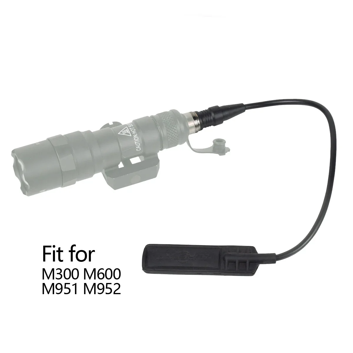 Arma explorador luz linterna almohadilla de presión interruptor Mlok Keymod montaje en riel SF M600 M300 accesorios Airsoft riel Picatinny
