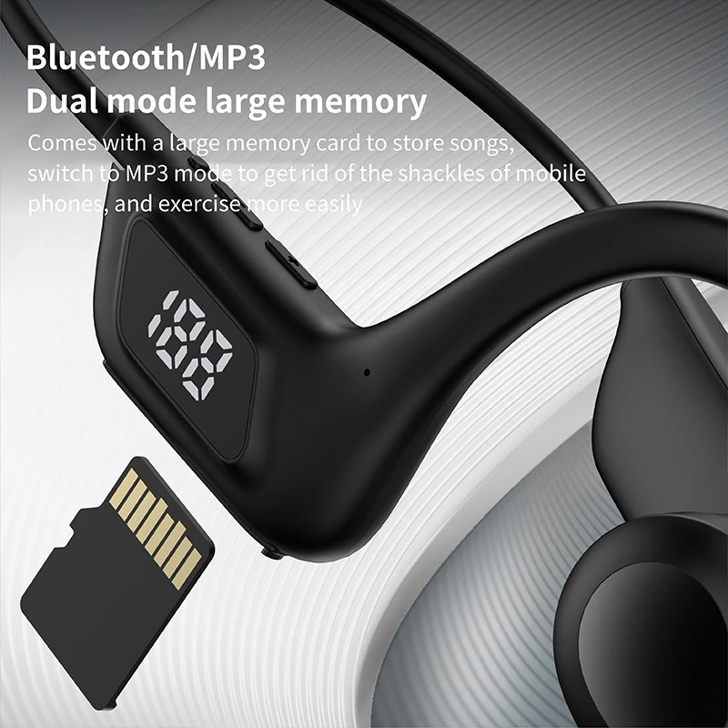 Xiaomi X7 auriculares inalámbricos de conducción ósea deporte natación auriculares compatibles con Bluetooth manos libres con micrófono para auriculares deportivos