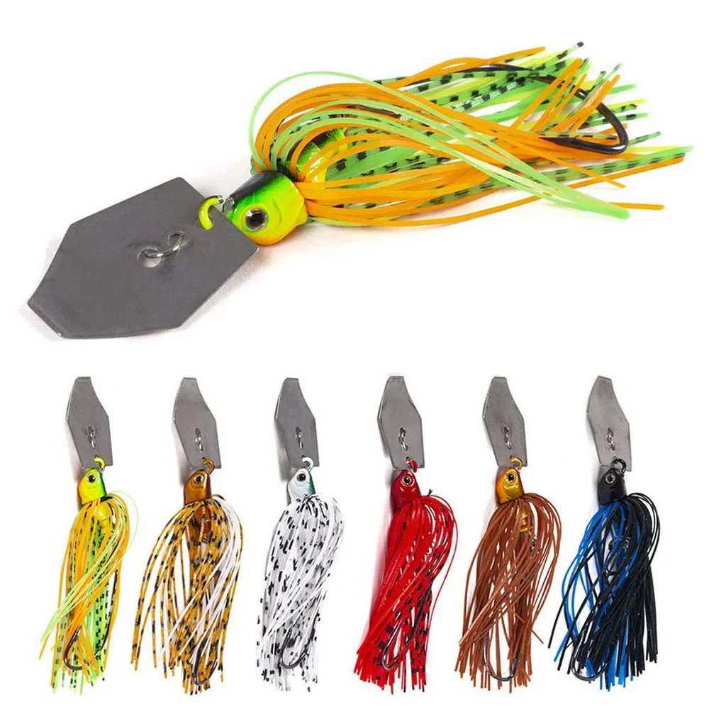 1 Cái Mồi Câu Cá 100Mm 11G Lưỡi Kim Loại Mồi Với Viền Cao Su Nhân Tạo Wobbler Buzzbait Jigging Dụ Con Quay Spinner thìa Ăn Pike