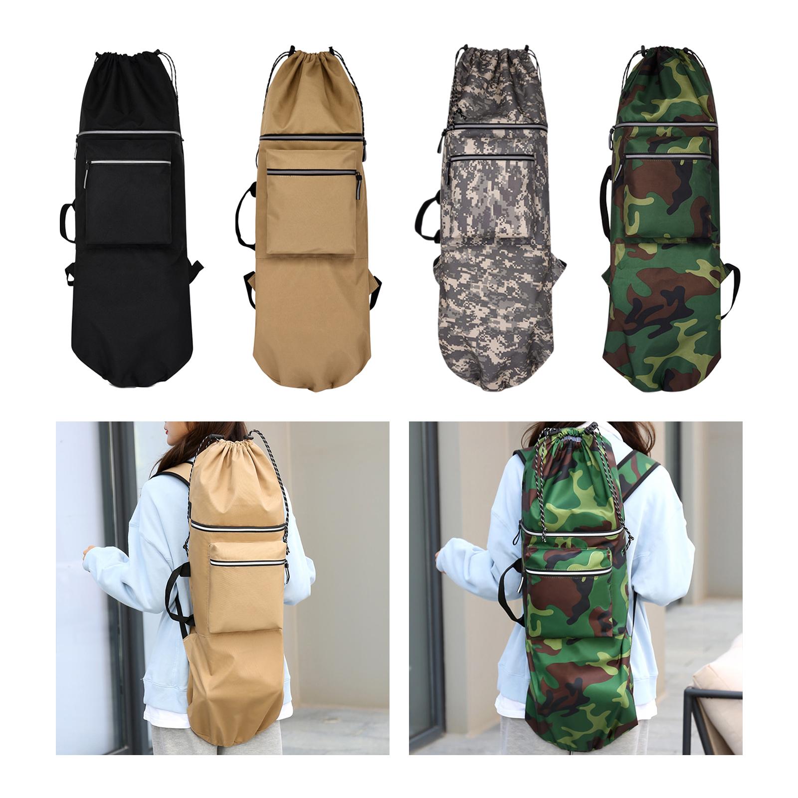 Portable Longboard Carry Case Travel Accessories Skateboard Backpack Bag