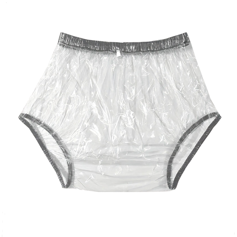 Wiederverwendbare wasserdichte PVC-Windelmäntel für Erwachsene, wasserdichte Inkontinenz-Unterhose aus Kunststoff, superweich