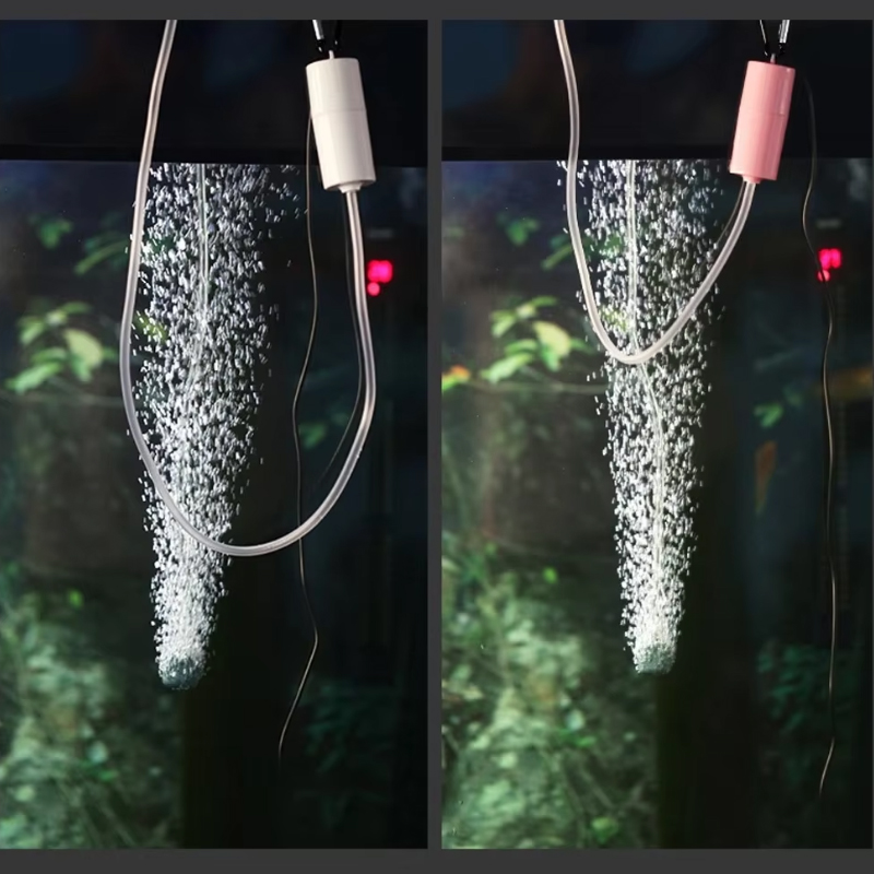 USB-aquariumluchtpomp met luchtsteen en siliconen buis Energiebesparende zuurstofpomp voor aquariumvissen