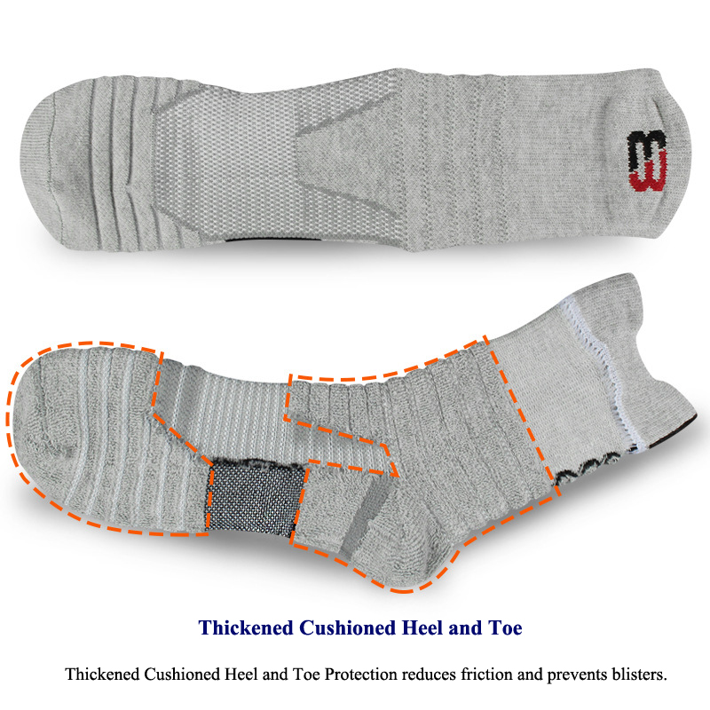 Calcetines deportivos para hombre, cojín absorbente de golpes, toalla de felpa, baloncesto, ciclismo, correr, senderismo, tenis, calcetines para mujer, algodón, talla 31-48
