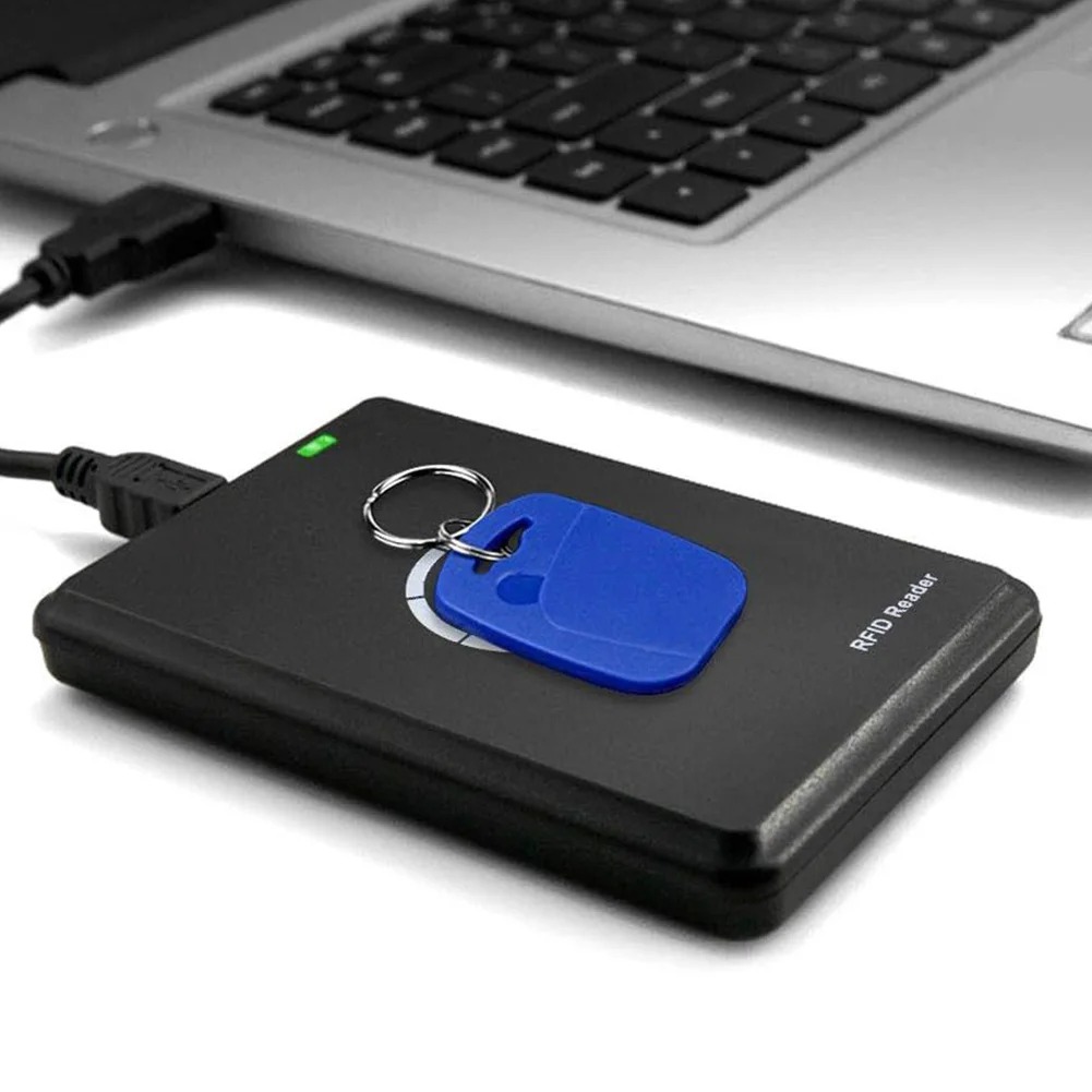 Lector de tarjetas inteligentes NFC, escritor, 13,56 MHz, 125KHz, programador USB, fotocopiadora RFID, duplicadora de tarjetas, decodificador IC de identificación, sistema de acceso de puerta