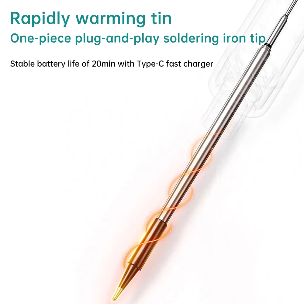 Portable wireless USB soldering iron type-C charging socket mini small soldering iron set with adjustable temperature