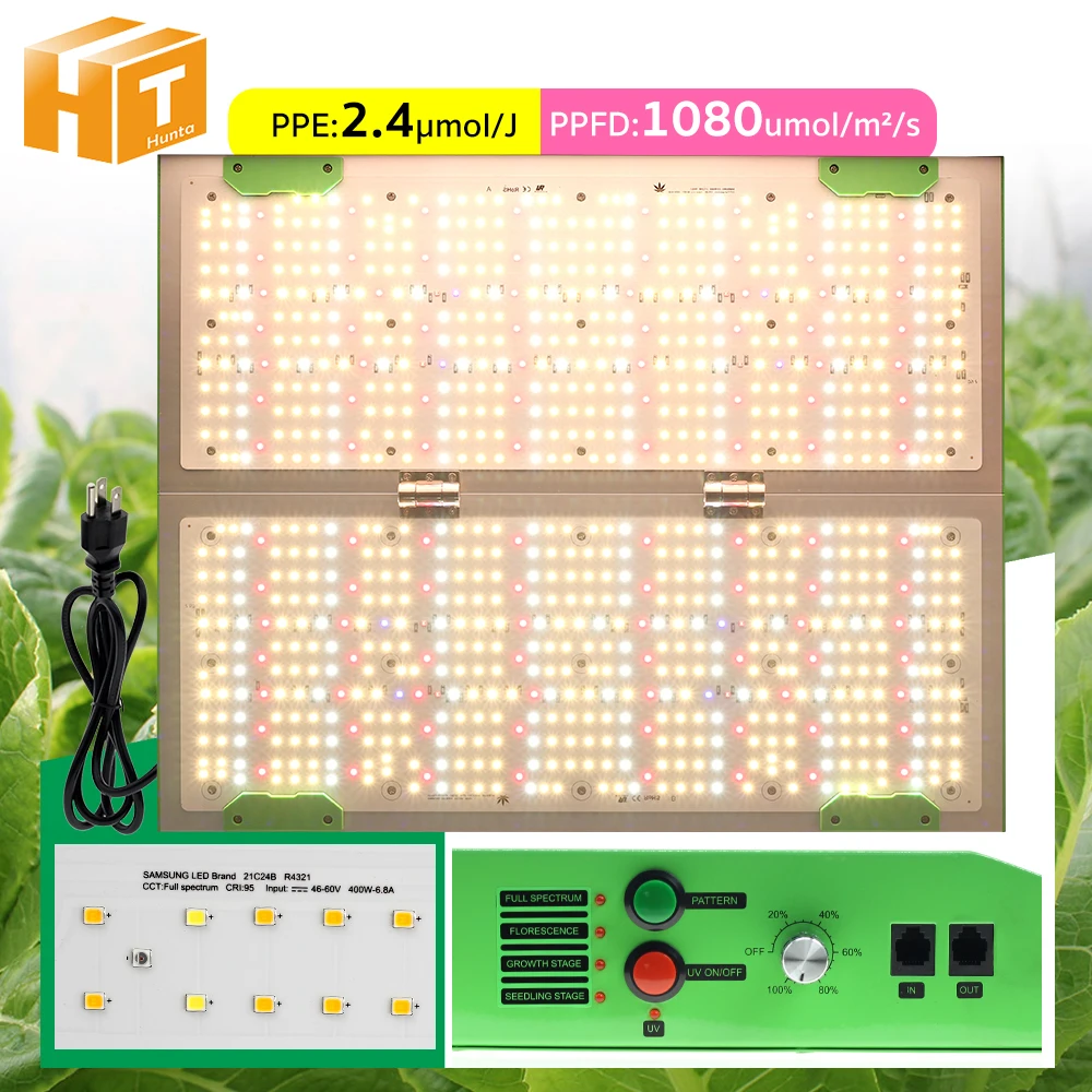 Składane oświetlenie LED o pełnym spektrum działania 281PRO 320W 450W do uprawy hydroponicznej rośliny lampowe Phyto Veg Flowers