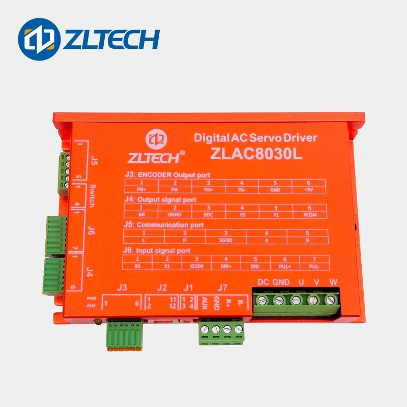 ZLTECH 3 Phase 24V-48V DC 30A-60A 500-1000W RS485 CANOPEN Pulse Control Brushless Servo Motor Controller Driver For Robot AGV