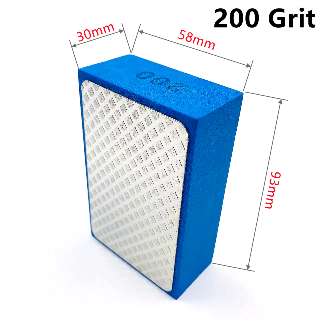 Diamond Hand Polishing Pads 93mmx58mm Tile Glass Abrasive Grinding Block Pad Stone Marble Ceramic Abrasive Sanding Disc