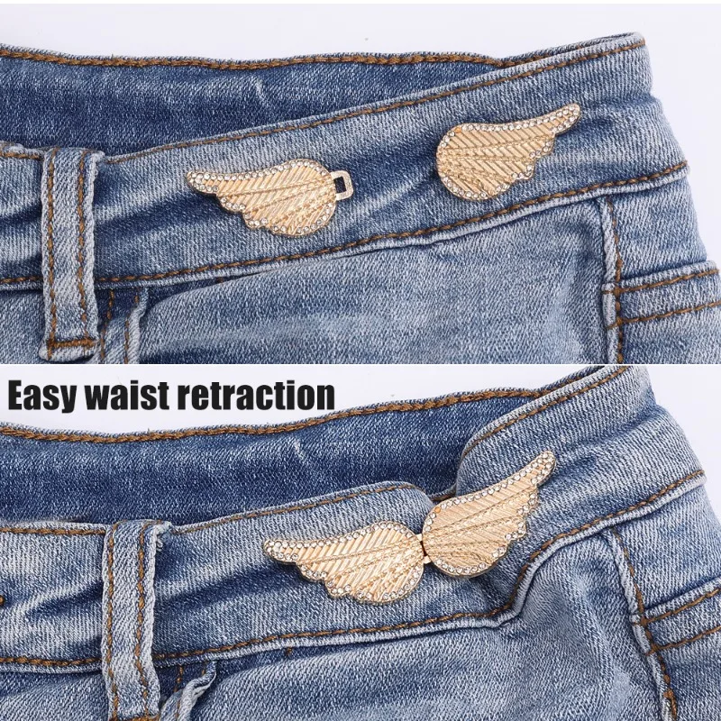 Draagbare engelenvleugels Naadloze tailleknoppen Broek Taille Maataanpassing Gereedschap Broek Maataanpassing Aanscherping Jeans Taillegesp