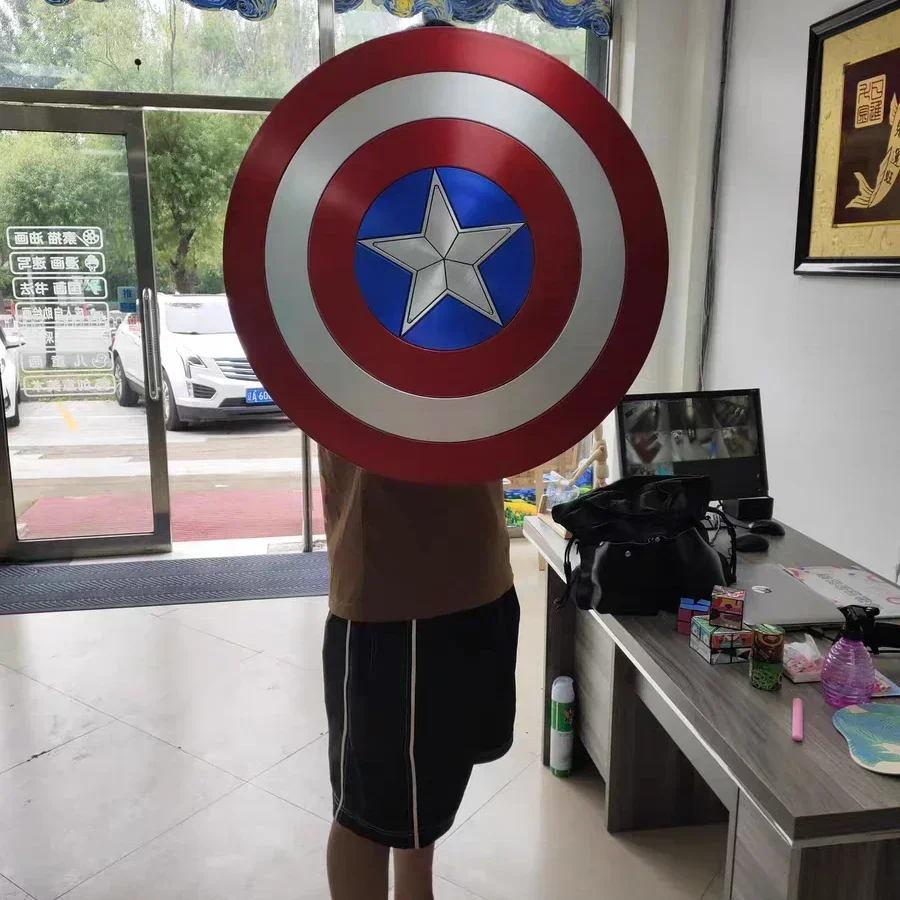 60 cm Marvel Captain America Superheld Schild Premium Version Modell Peripheriegeräte Cosplay Requisiten Sammeln Dekorative Geschenke Spielzeug Kinder