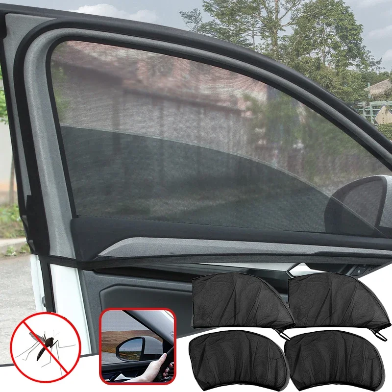 Parasol de coche con aislamiento antimosquitos, protector solar de vidrio UV, malla reflectante, película protectora para ventana para SedanSUV