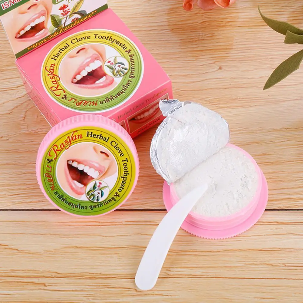 1pcs Natural Rasyan Herbal Clove Thailand Toothpaste Tooth Whitening Toothpaste Remove Bad Breath Dentifrice Tooth Paste