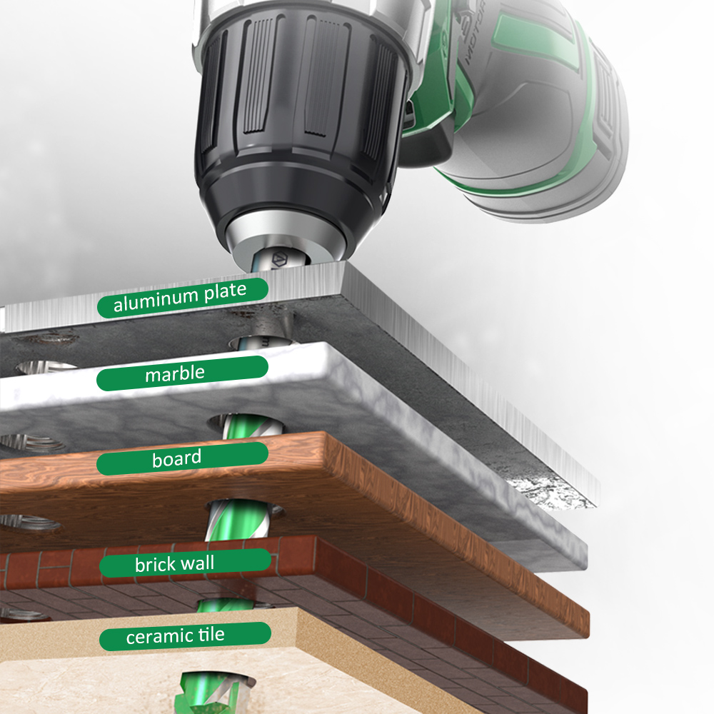 Laoa Elektrische Boor Voor Beton, Aluminium Glas, Baksteen, Tegel, Marmer, Gelegeerd Staal Yg6x Betonboor