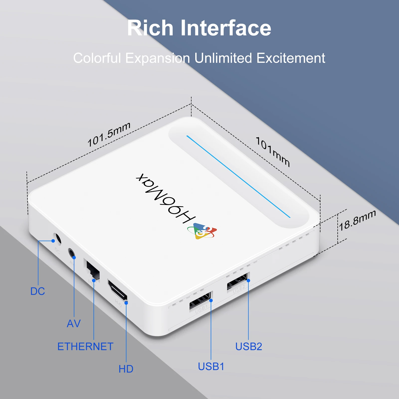 New Android 14.0 H96 Max H618 Plus Allwinner H618 HDR 8K Wifi6 BT5.4 Voice Assistant Media Player 8K 4GB 128GB Smart TV Box H313
