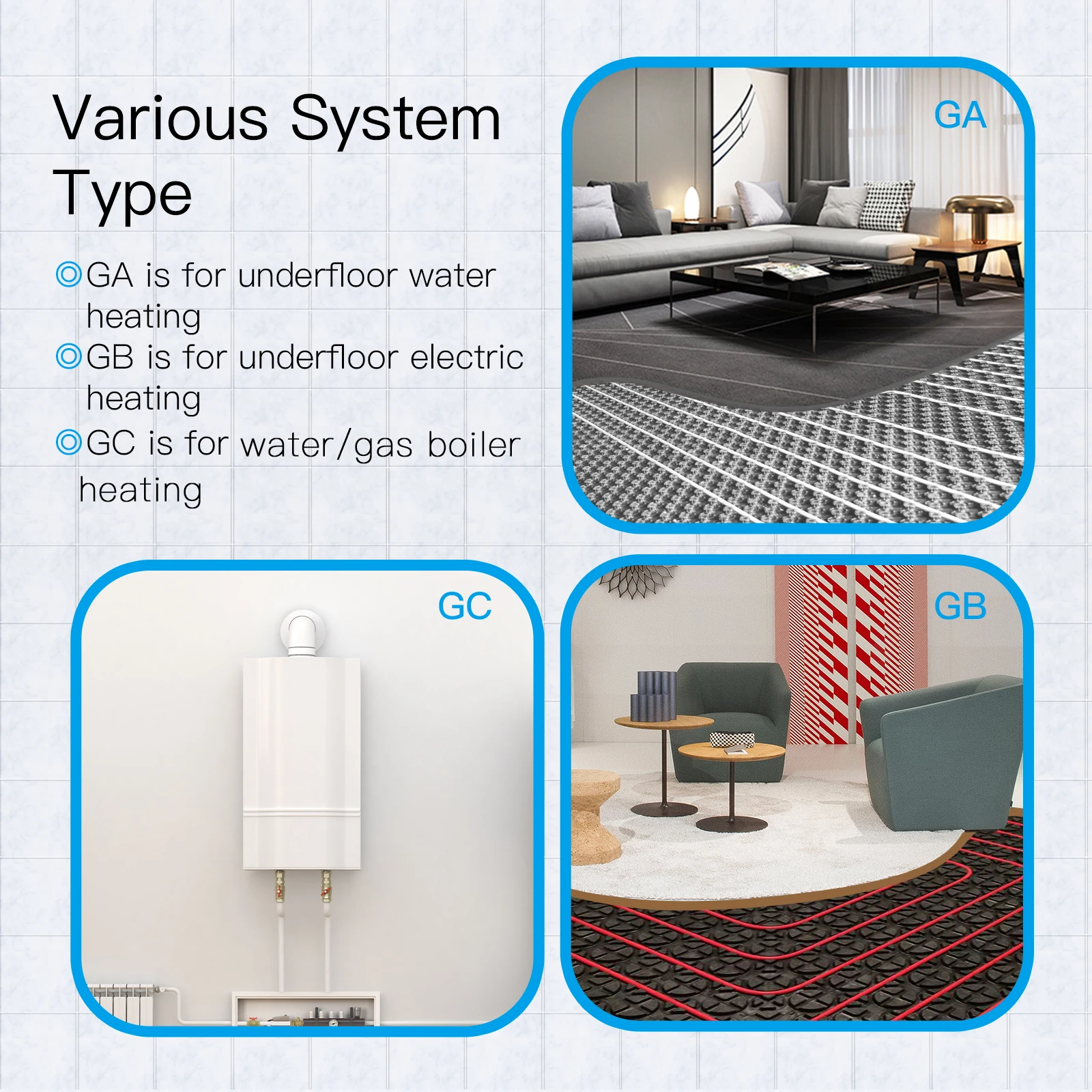 Termostato RS485 Modubs RTU, Control inteligente programable para calefacción de suelo eléctrica, caldera de agua/Gas