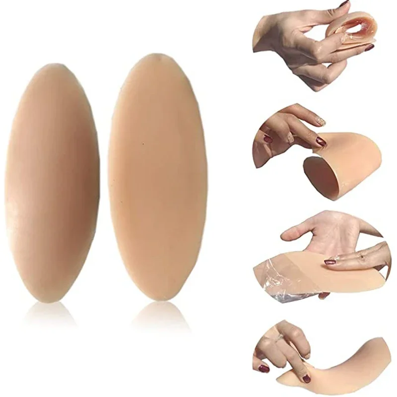 กาวลูกวัว Pad Anti Allergic Soft ซิลิโคนลูกวัว Corrector ขาเจล Corrector สําหรับ Crooked หรือบางขาผอมผิว