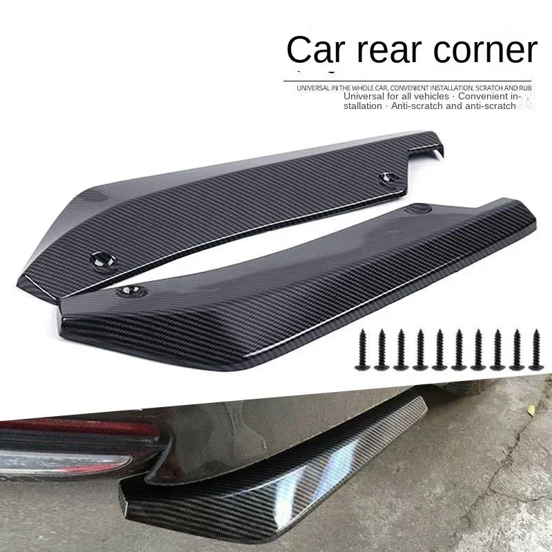 2P Achterbumper Lip Diffuser Splitter Universele Auto Spoiler Side Rok Uitbreiding Protector Kit Auto Accessoires Exterieur Styling
