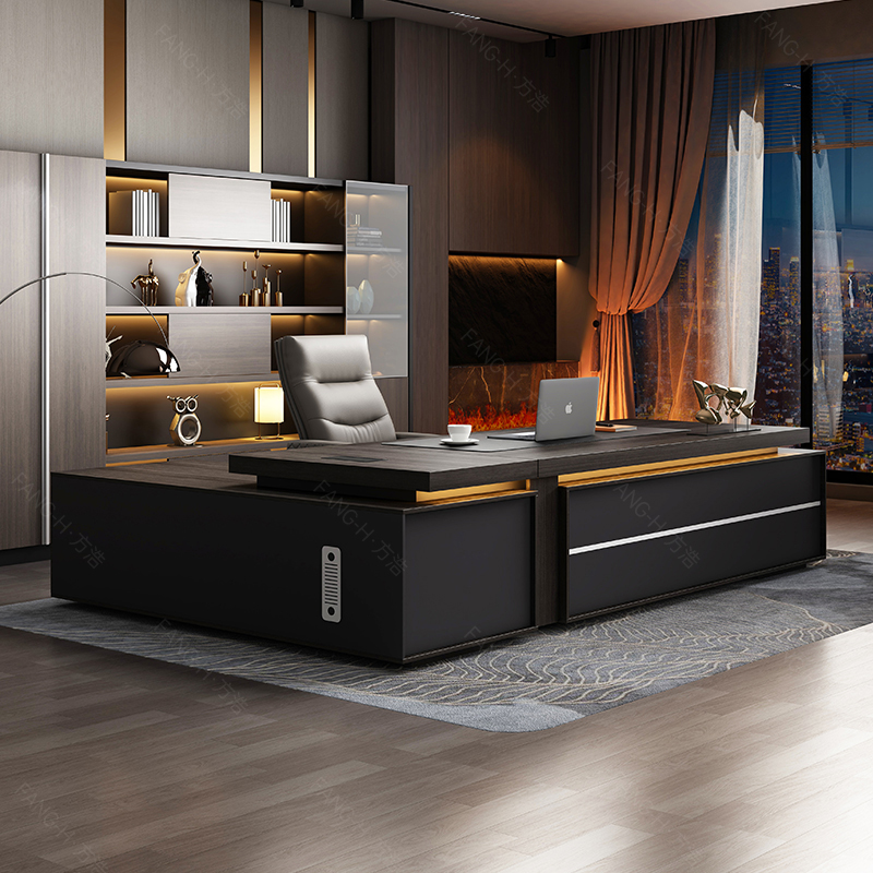 Designer Chinese Boss Table Simple Modern Chinese Reception Drawers Desks Cabinet Conference Unusual Bureau Meuble Furniture
