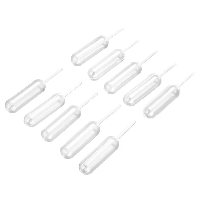 100 Cái/lốc 4Ml Nhựa Bóp Truyền Pipet Nhỏ Giọt Dùng Một Lần Pipet