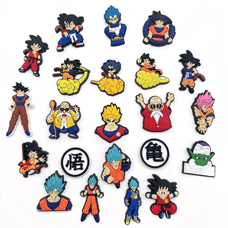 Nuevo JIBBITZ Dragon Ball zapato encanto para zuecos PVC sandalias impermeables decorar hebilla decoraciones accesorios juguetes regalo