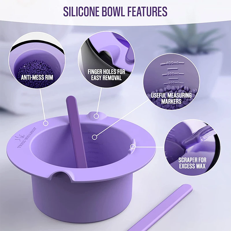 Scaldacera ispessimento ciotole in Silicone resistenti al calore depilazione cera vaso di ricambio ciotole depilazione ciotola per ceretta riutilizzabile